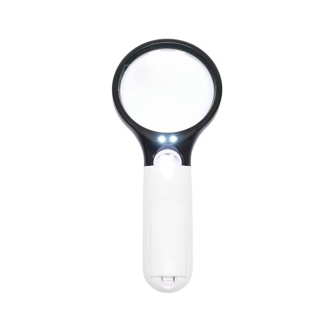Lupa ręczna podświetlana Lupa ręczna LR-4 75mm, 3x 22mm, 45x z podświetleniem LED /312774/