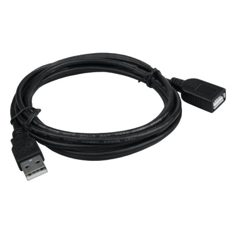 Przedlużacz USB-A, 2 m, czarny