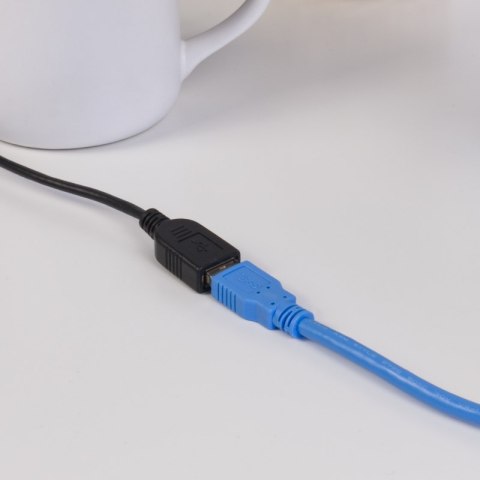 Przedłużacz USB-A, 3 m, czarny