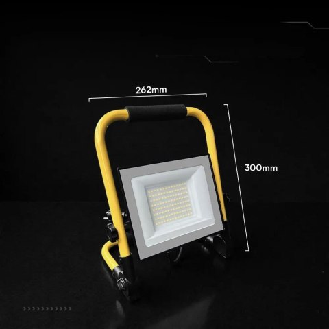 Naświetlacz przenośny 50W LED Floodlight CREE CHIP Black Body L Plug 6400K