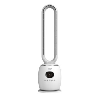 Adler Bezłopatkowy Wentylator Kolumnowy 86 cm z Pilotem, Oscylacja 60°, 3 Prędkości, 3 Tryby Pracy, Timer 1-12 h, LED