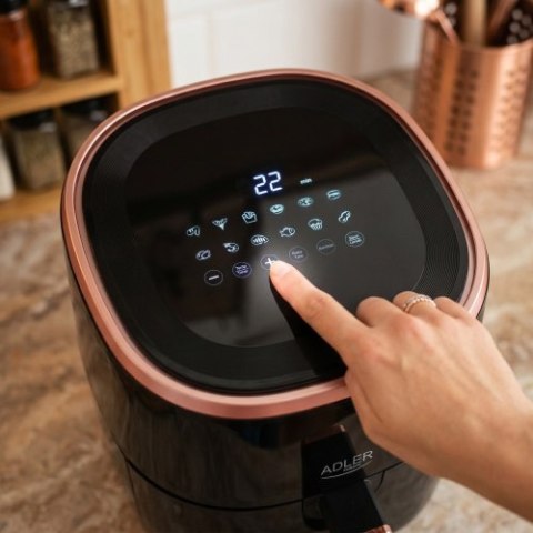 Adler Frytkownica beztłuszczowa | 12 programów | 5,0 L | Wyświetlacz LED |