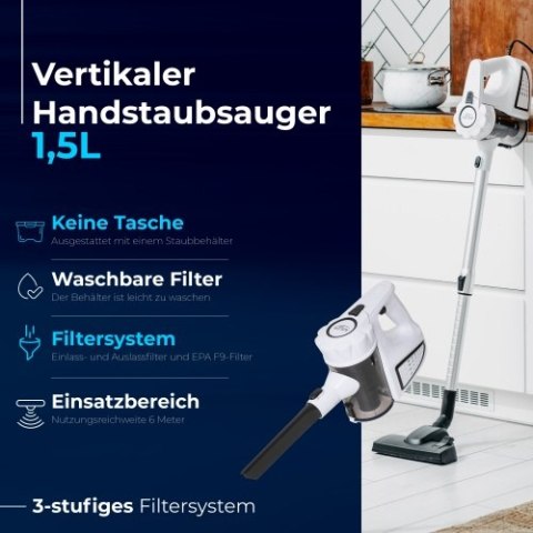 Adler Odkurzacz ręczny - Bezworkowy - 1,5 L