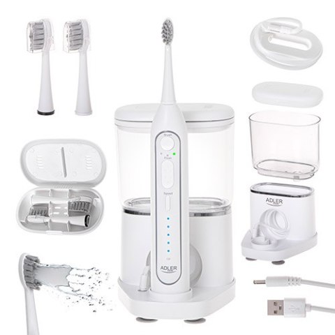 Adler Szczoteczka soniczna z irygatorem 2 w 1