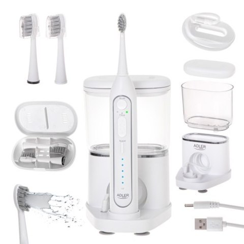 Adler Szczoteczka soniczna z irygatorem 2 w 1