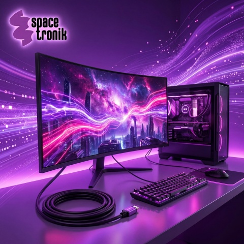 Przewód kabel HDMI 2.1 8K UHS 15m certyfikowany Spacetronic SH-SPR150