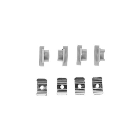 Profil do LED zestaw, ALU anodowany wpuszczany V-TAC 2mb klosz mleczny 13,2x7mm VT-81134