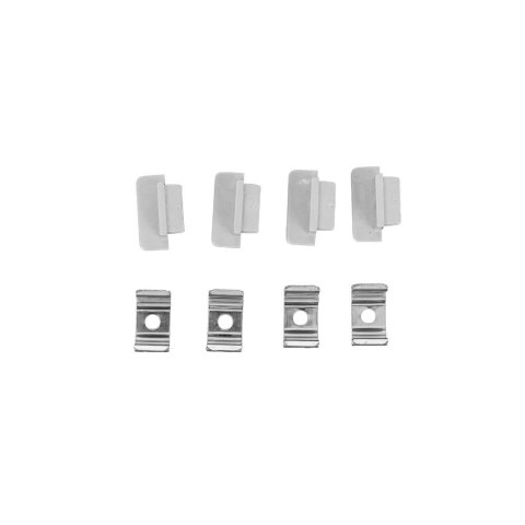 Profil do LED zestaw, ALU anodowany wpuszczany V-TAC 2mb klosz mleczny 15x10mm VT-81130