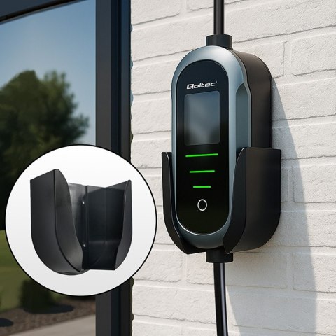 Qoltec Mobilna ładowarka do samochodu elektrycznego EV z regulacją 2w1 Typ2 | 11kW | 400V | CEE 16A | Wi-fi | TUYA | SMART LIFE 