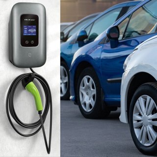 Qoltec Stacja ładowania EV Typ2 | 3 fazy | 22kW | 32A | Wi-fi | LCD | RFID | Smart life | TUYA | Wallbox | 5m