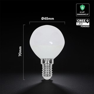 Żarówka LED V-TAC CREE CHIP 3,7W E14 kulka P45 VT-1819 3000K 320lm