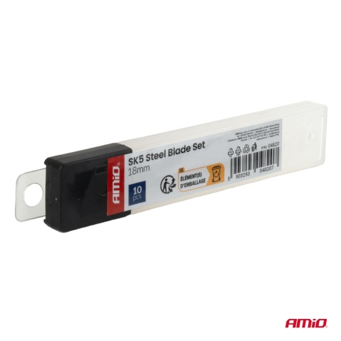 Zestaw ostrzy ze stali, wkłady do noży SK5 100x18x0,5mm 10 sztuk