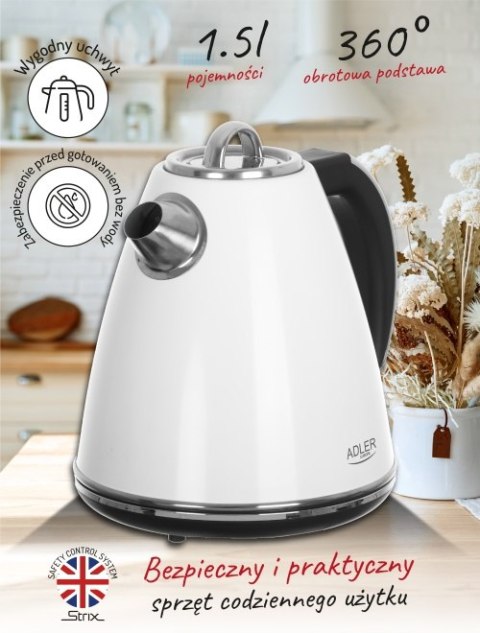 Adler Czajnik metalowy 1,5 L STRIX