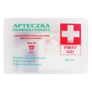 Apteczka przezroczysta/ First aid kit B-Euro 8
