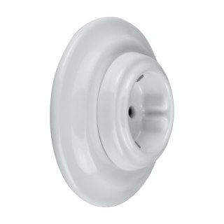 Gniazdo ceramiczne Schuko podtynkowe, VINTAGE, białe