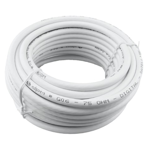 Kabel koncentryczny RG6 1 mm CCS, 10 m DPM