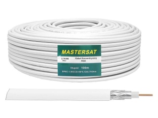 Kabel koncentryczny RG6 CCS Mastersat 100m
