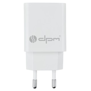Ładowarka sieciowa 1 x USB, 1 A, biała DPM