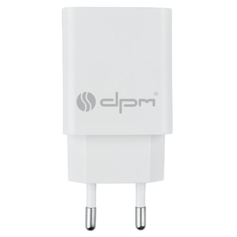 Ładowarka sieciowa 1 x USB, 1 A, biała DPM