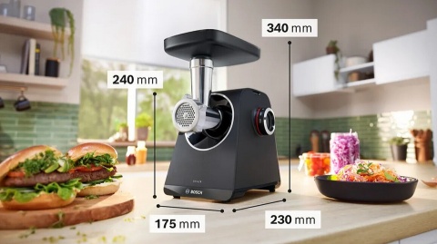 Maszynka do mięsa Bosch Seria 4 MFWS435B MultiPowerSeries czarna