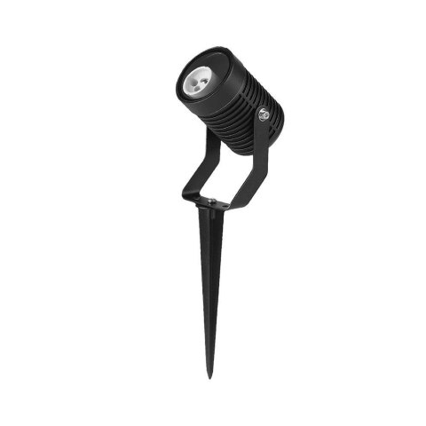 Oprawa gruntowa ogrodowa wbijana aluminium GU10 czarna IP65 VT-44005 