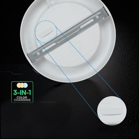 Panel natynkowy downlight V-TAC 12W LED CREE CHIP okrągły VT-60012CCT 1320lm
