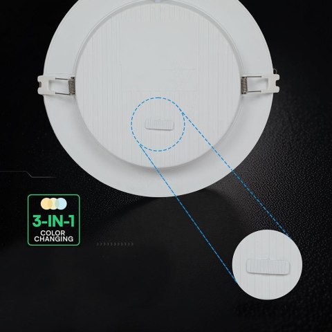 Panel wpuszczany downlight V-TAC 12W LED CREE CHIP okrągły VT-61012CCT 1320lm