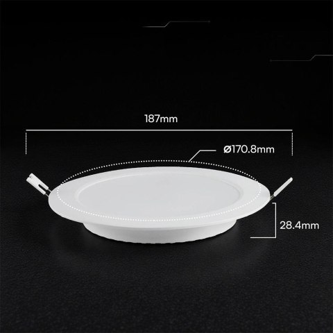 Panel wpuszczany downlight V-TAC 12W LED CREE CHIP okrągły VT-61012CCT 1320lm