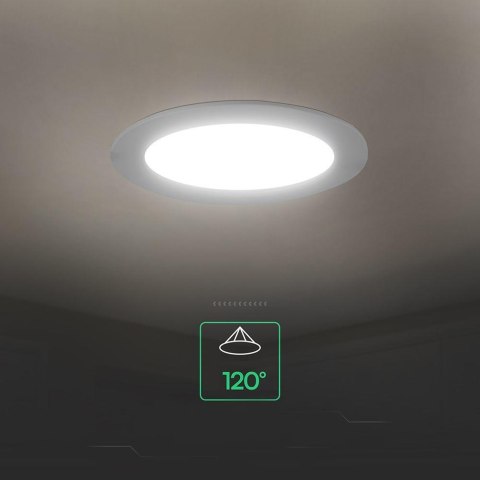 Panel wpuszczany downlight V-TAC 12W LED CREE CHIP okrągły VT-61012CCT 1320lm