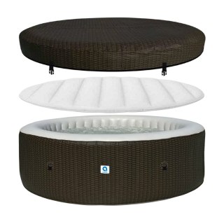 Spa ogrodowe, basen pompowany, hydromasaż AVENLI NICE 6 osobowe 204x70 brąz
