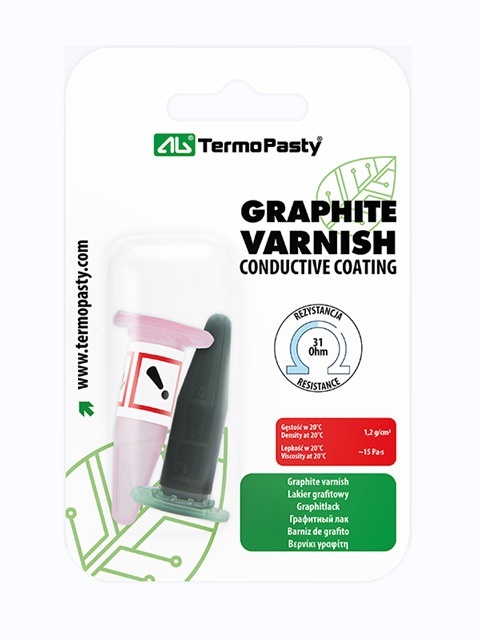 AG TermoPasty lakier grafitowy fiolka do naprawy płytek drukowanych