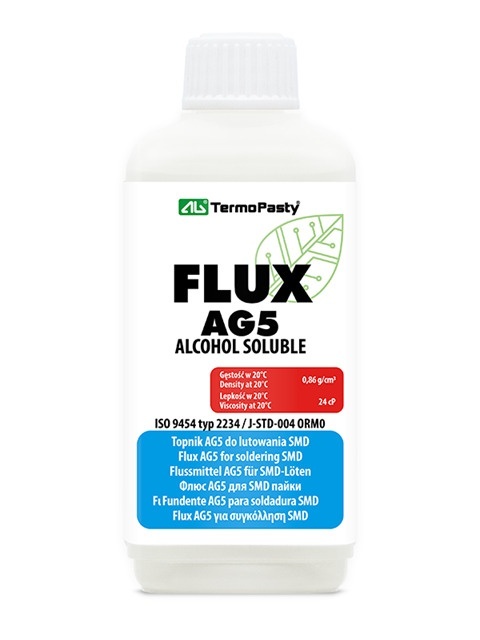 AG TermoPasty topnik AG-5 w płynie do lutowania SMD 100ml