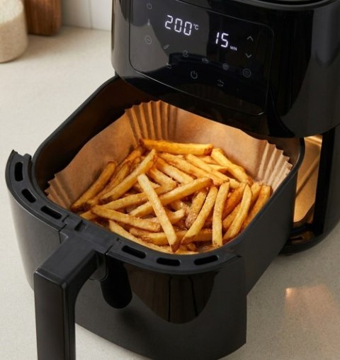 Adler Papierowe wkłady do frytkownicy - 16 cm| 100 szt. | Do 240°C | Biodegradowalne