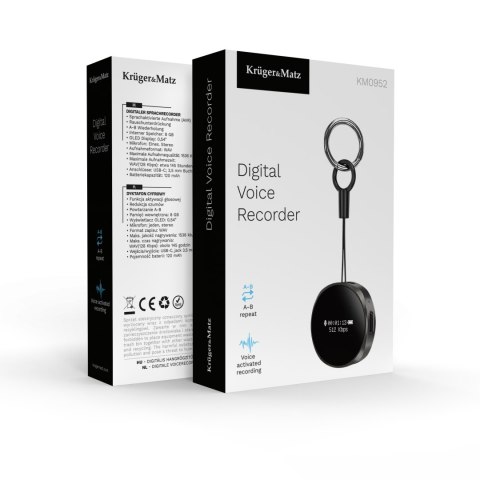 Dyktafon cyfrowy Kruger&Matz KM0952 8GB