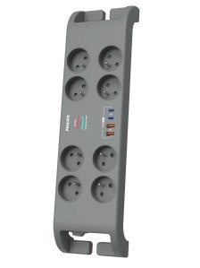 Listwa przeciwprzepięciowa 8 gniazd z USB Philips SPN8180GA/60