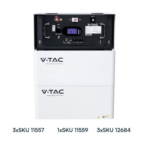 Magazyn bank energii V-TAC 9.6kWh 48V 200Ah LiFePO4 rack BMS VT-91600