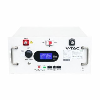 Magazyn bank energii V-TAC 9.6kWh 48V 200Ah LiFePO4 rack BMS obudowa biała VT-91600