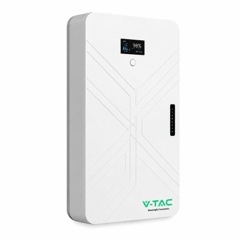 Magazyn bank energii V-TAC biały 15cm ultra slim 14.33Wh 280Ah/51.2V 140A LFP BMS VT-14033