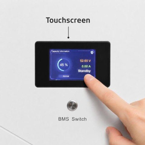 Magazyn bank energii V-TAC biały 15cm ultra slim 14.33Wh 280Ah/51.2V 140A LFP BMS VT-14033