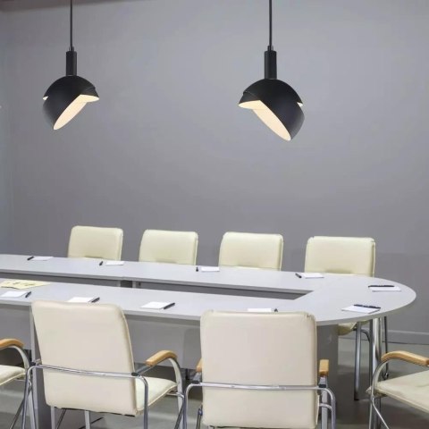 Oprawa zwieszana V-TAC E14 aluminium klosz czarny VT-7100-B