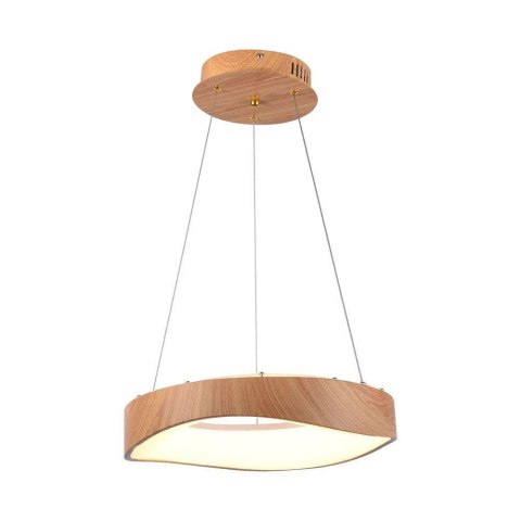 Oprawa zwieszana V-TAC LED 18W drewno fi. 40cm VT-7973 3000K 2100lm