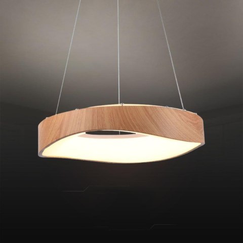 Oprawa zwieszana V-TAC LED 18W drewno fi. 40cm VT-7973 3000K 2100lm