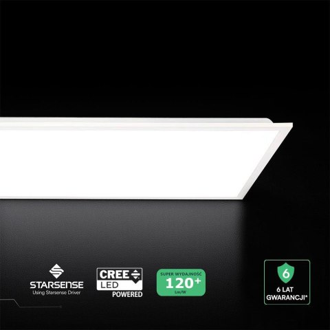 Panel LED V-TAC 40W 120x30 LED CREE CHIP zasilacz STARSENSE backlight 33mm 120Lm/W VT-61045 6500K 4800lm