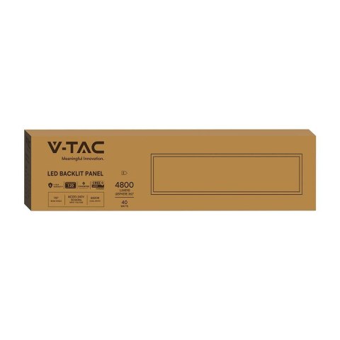 Panel LED V-TAC 40W 120x30 LED CREE CHIP zasilacz STARSENSE backlight 33mm 120Lm/W VT-61045 6500K 4800lm
