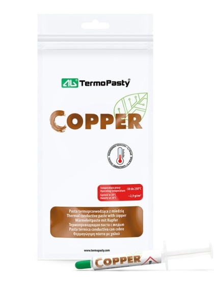 Pasta termoprzewodząca na bazie miedzi Copper miedź 1,5ml AG TermoPasty