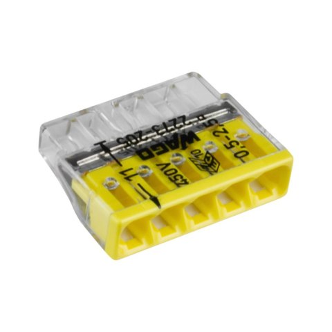 Szybkozłączka instalacyjna drut 5 x 0,5-2,5 mm2, 5 szt., WAGO