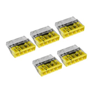 Szybkozłączka instalacyjna drut 5 x 0,5-2,5 mm2, 5 szt., WAGO