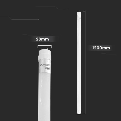Tuba świetlówka LED T8 V-TAC CREE CHIP 120cm 18W G13 nano plastic 100Lm/W VT-121 4000K 1850lm