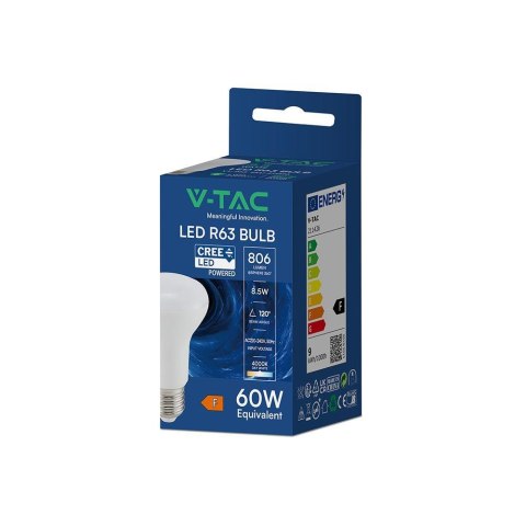 Żarówka LED V-TAC CREE CHIP 8,5W E27 R63 VT-263 3000K 806lm