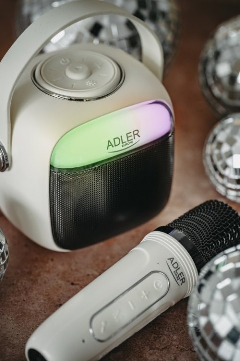 Adler Głośnik do karaoke z mikrofonem - SD/USB/AUX/Bluetooth